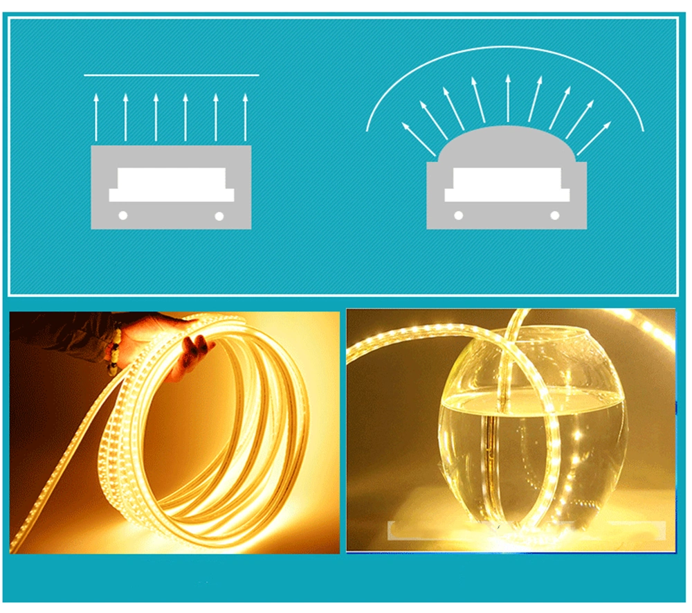 High Voltage SMD2835 120 180 240 AC110 220V LED Strip Light