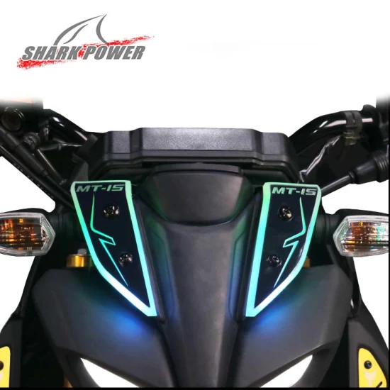 Acessórios para motocicletas, partes do corpo decorativas, ajuste universal, tira de led flexível, luz à prova d'água para yamaha mt15