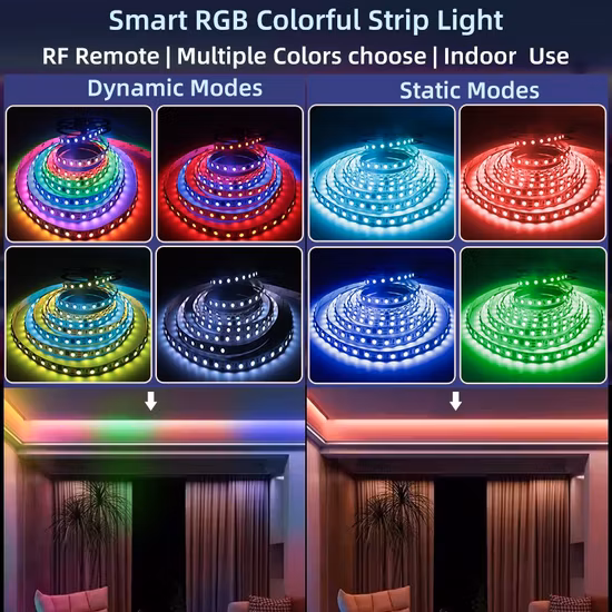Mudança de cor do pixel 60LEDs/M da luz de tira do diodo emissor de luz de SMD5050 RGB Digitas